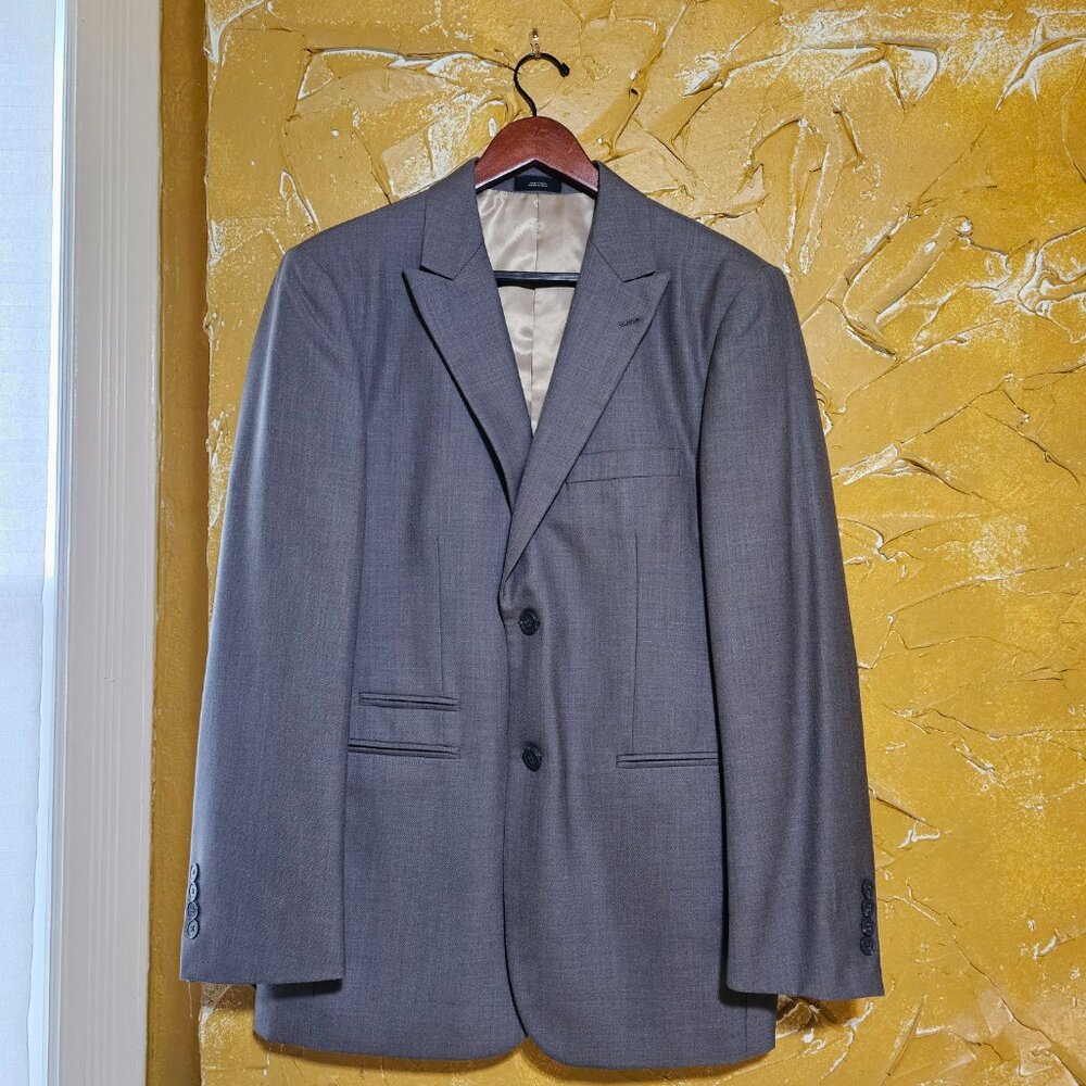 JF J. Ferrar Men's Modern Fit Gray Sharkskin Blazer Size 38 Regular